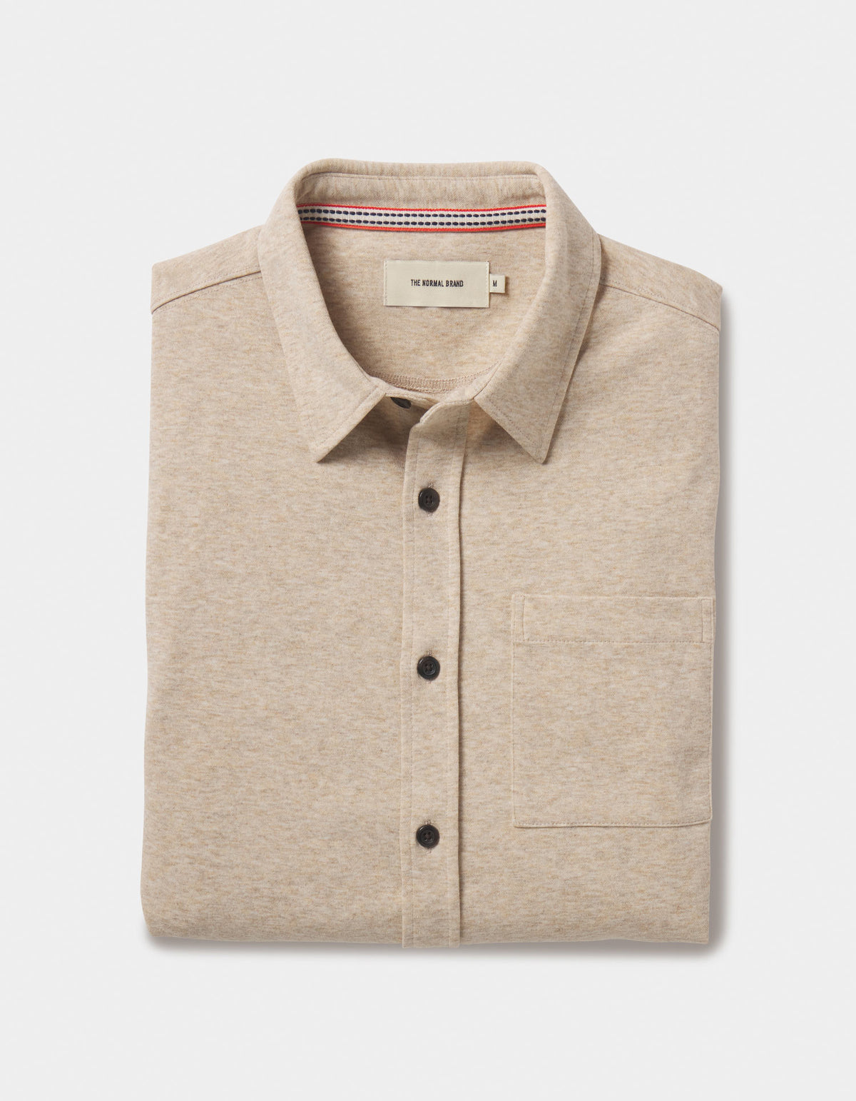 Stratus Knit Button Up in Oat