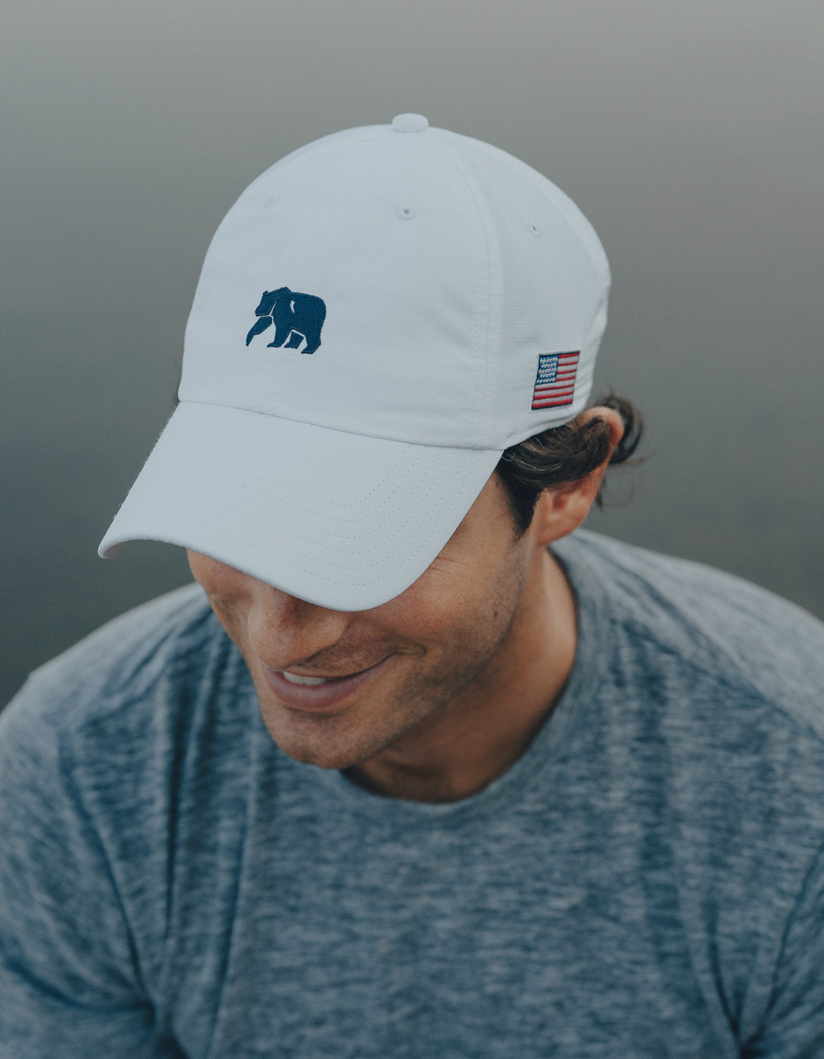 Normal Cap Patriotic Performance Cap in White – The Normal Brand