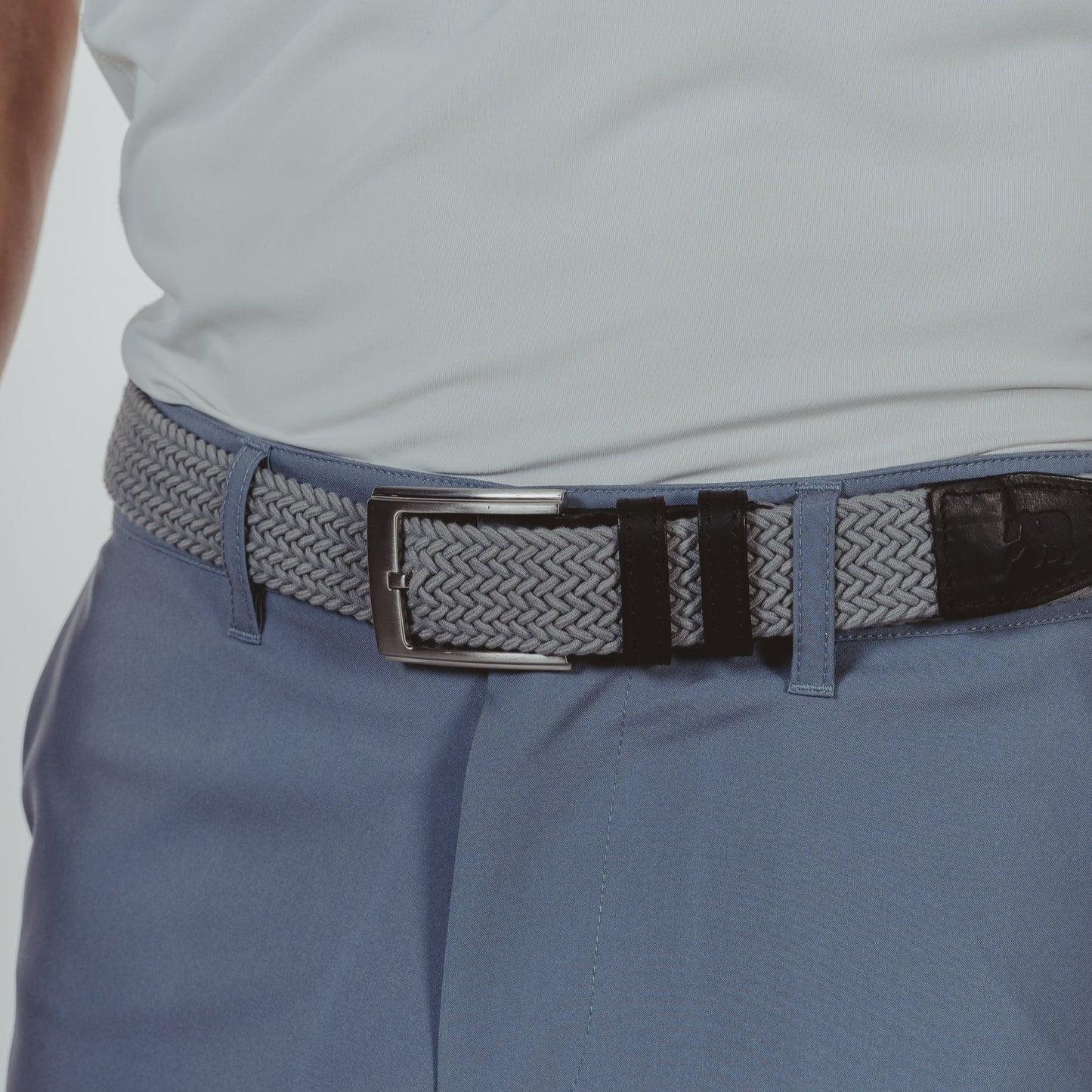 Performance Braided Belt in Navy