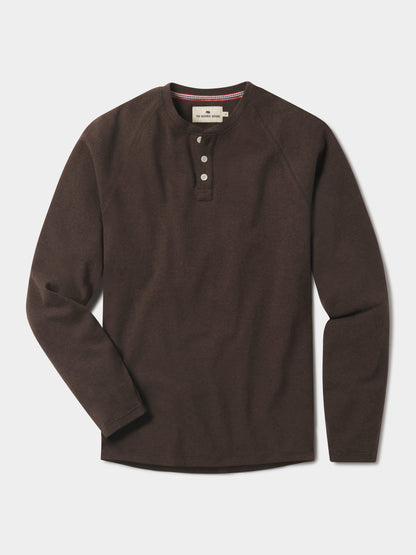 Puremeso Everyday Henley in Ash Brown