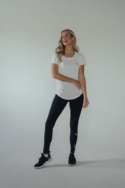 Normal Legging in Script Legging-Black-Grey