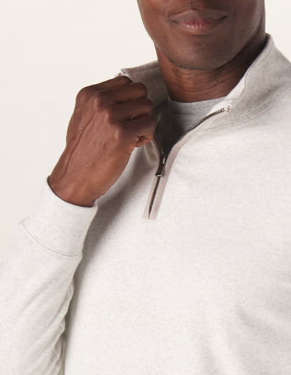 Puremeso Weekend Quarter Zip in Stone