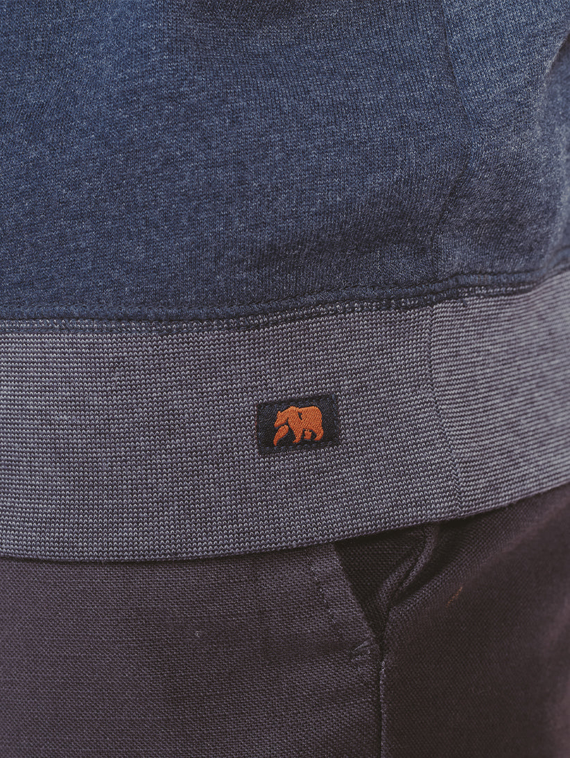 Clay Fleece Pullover in Navy