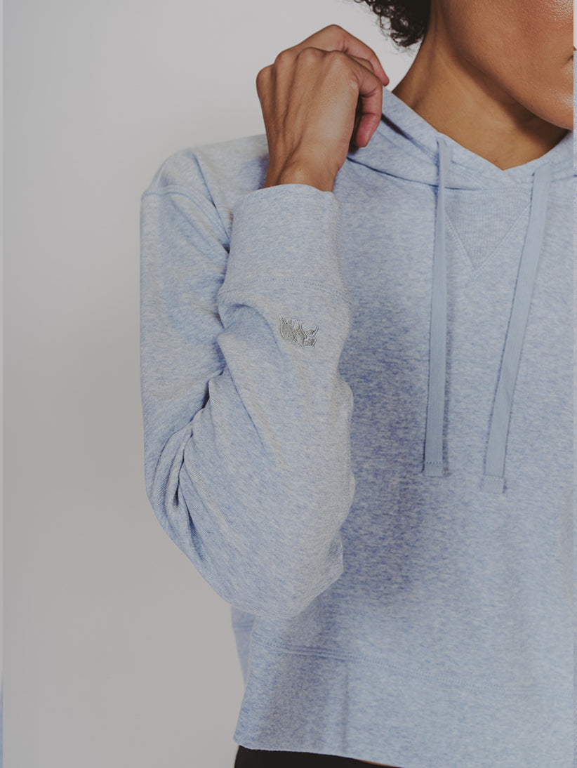 Puremeso Skimmer Hoodie in Blue Fog