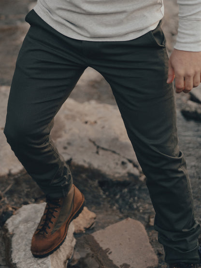 Normal Stretch Chino in Green Chino