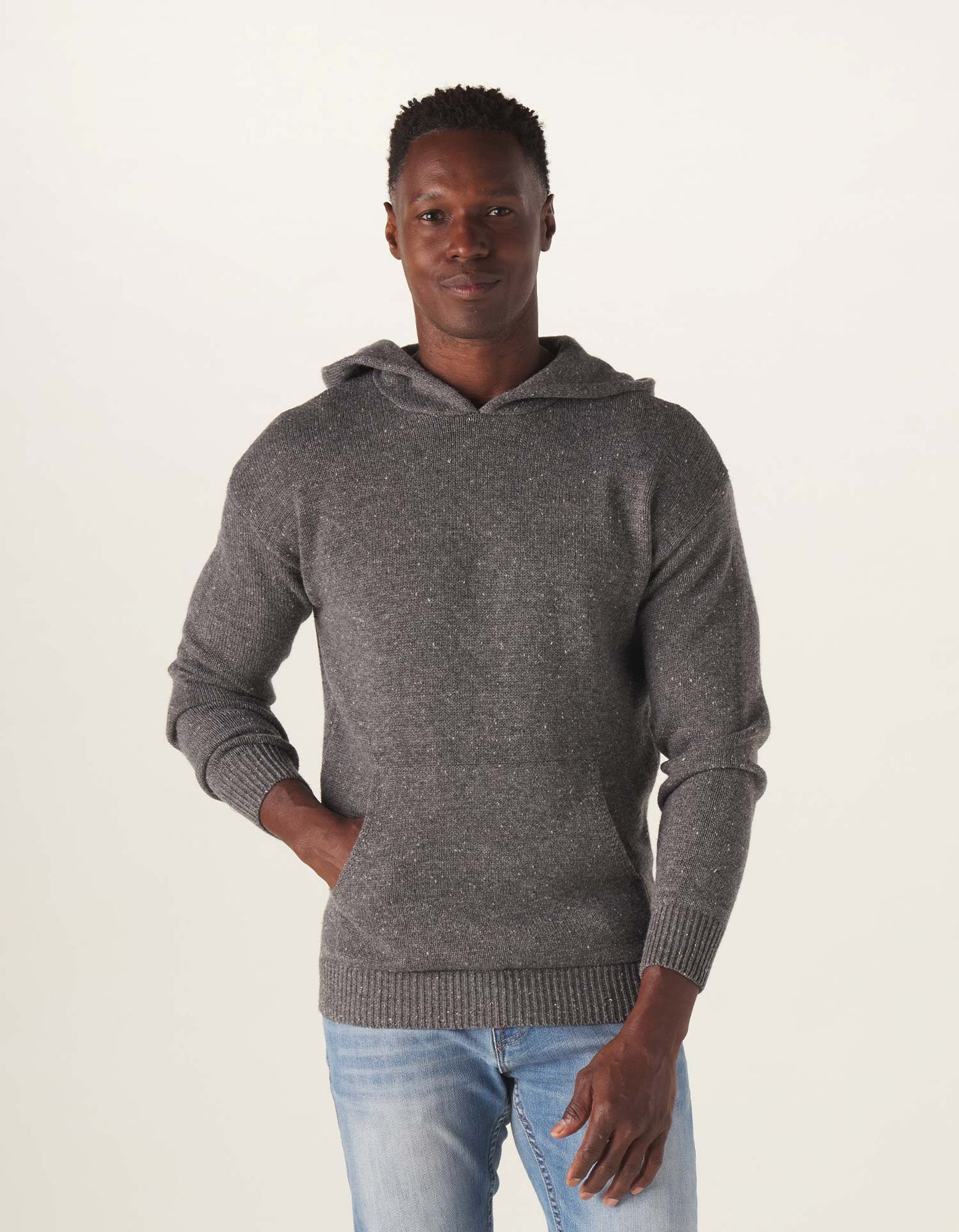 Seawool Nep Hoodie in Grey