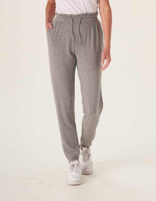 Malakos Knit Jogger in Heathered Grey