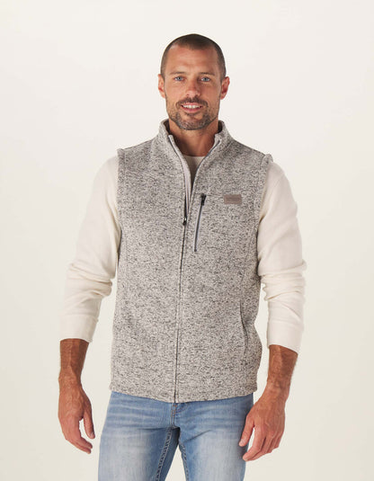 Lincoln Fleece City Vest in Grey