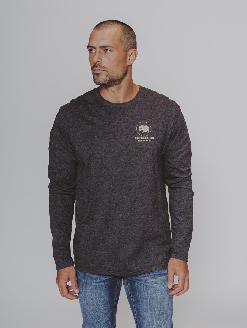 RTM Long Sleeve T-Shirt in Charcoal