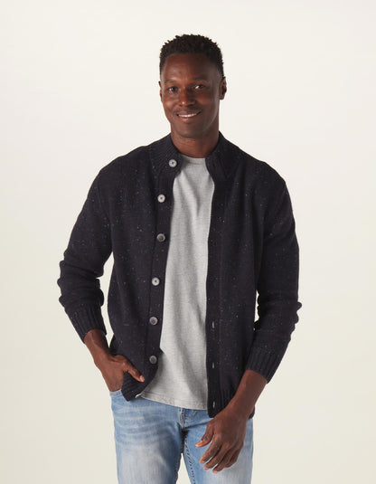 Seawool Nep Cardigan in Normal Navy