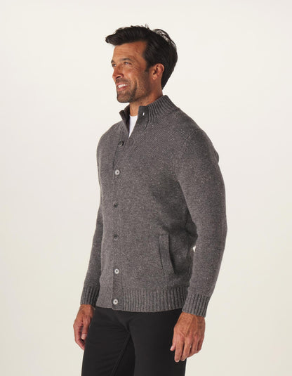 Seawool Nep Cardigan in Grey