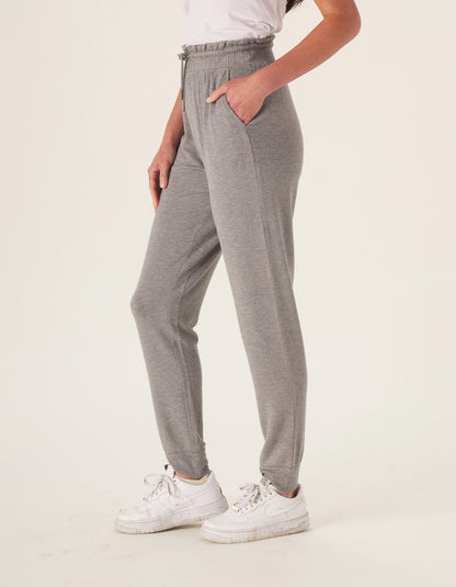 Malakos Knit Jogger in Heathered Grey