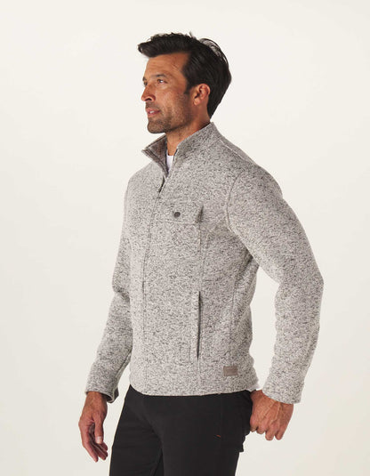 Lincoln Fleece Jacket in Grey