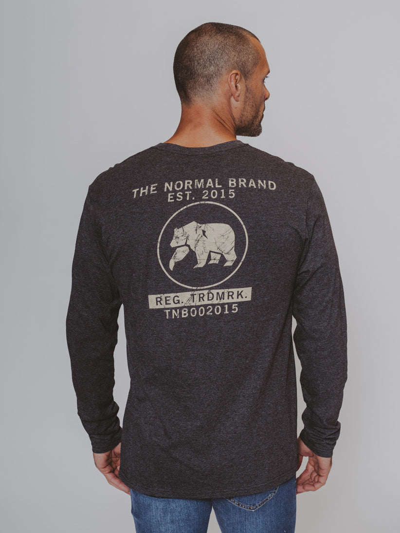 RTM Long Sleeve T-Shirt in Charcoal