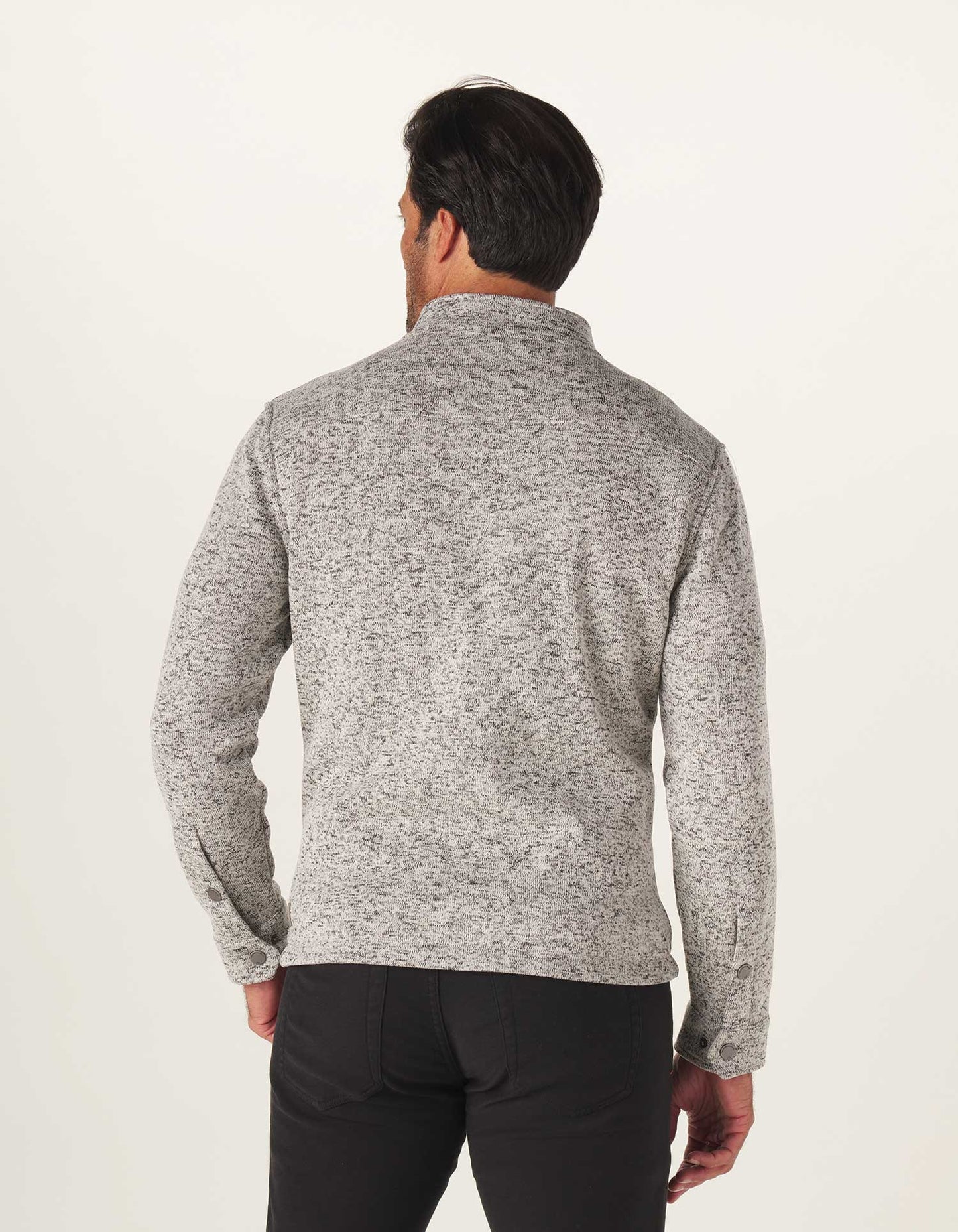 Lincoln Fleece Jacket in Grey