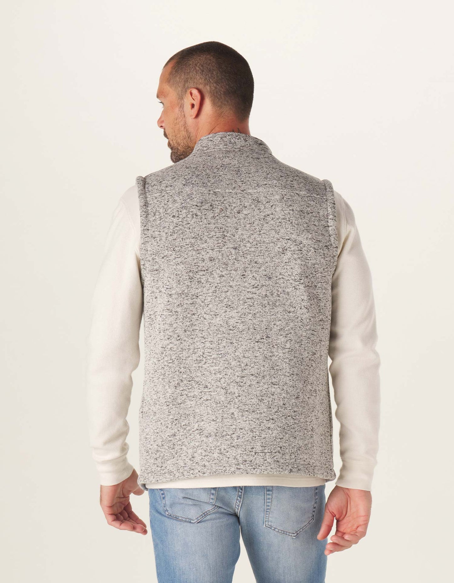 Lincoln Fleece City Vest in Grey