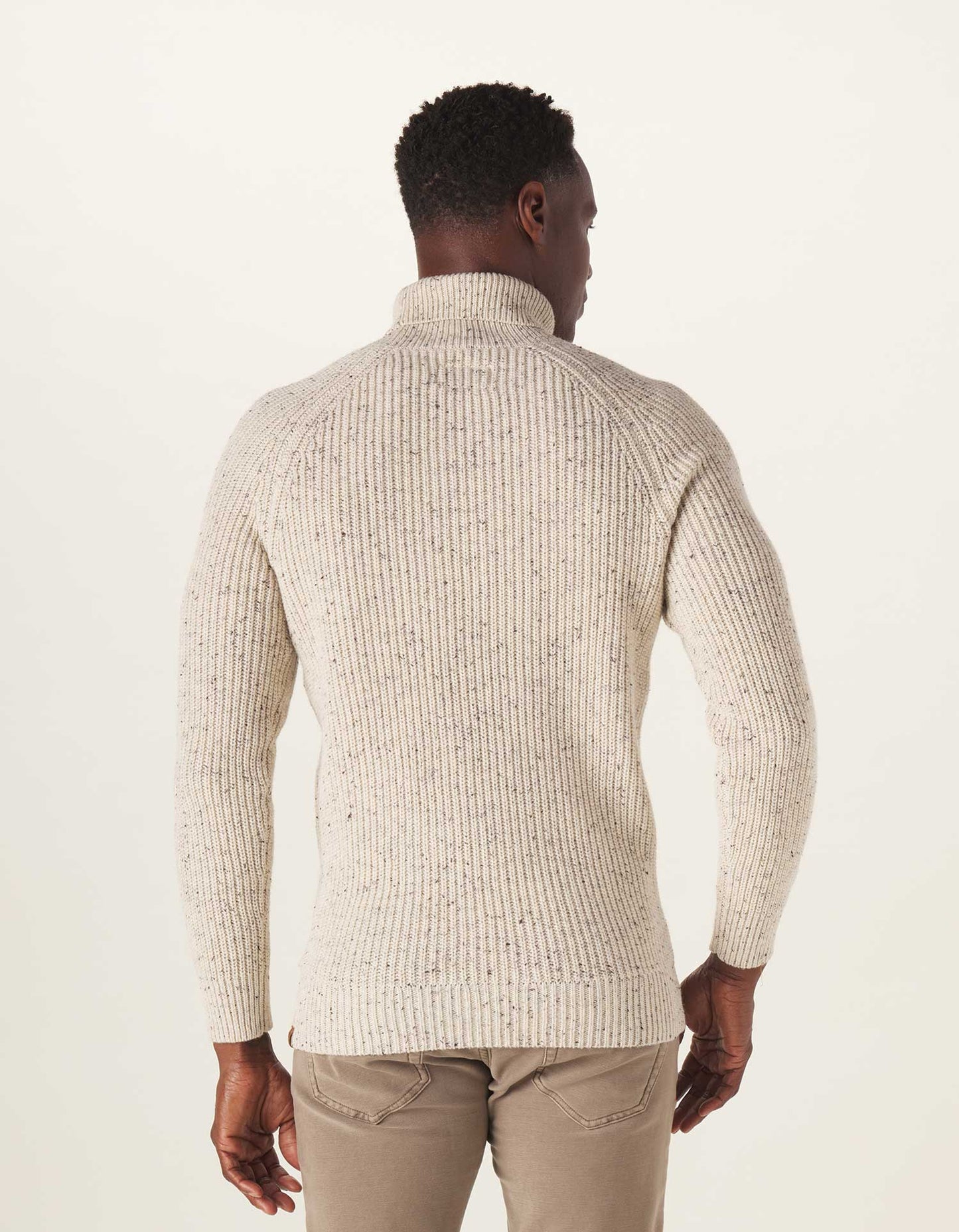 Seawool Nep Turtleneck in Cream