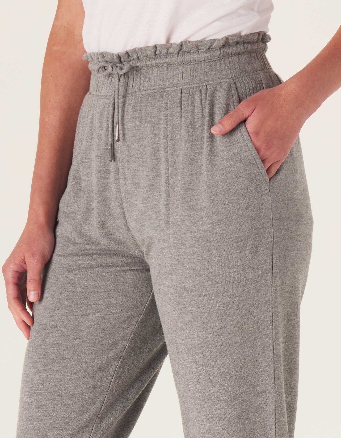 Malakos Knit Jogger in Heathered Grey