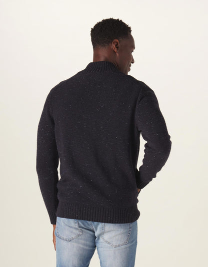 Seawool Nep Cardigan in Normal Navy