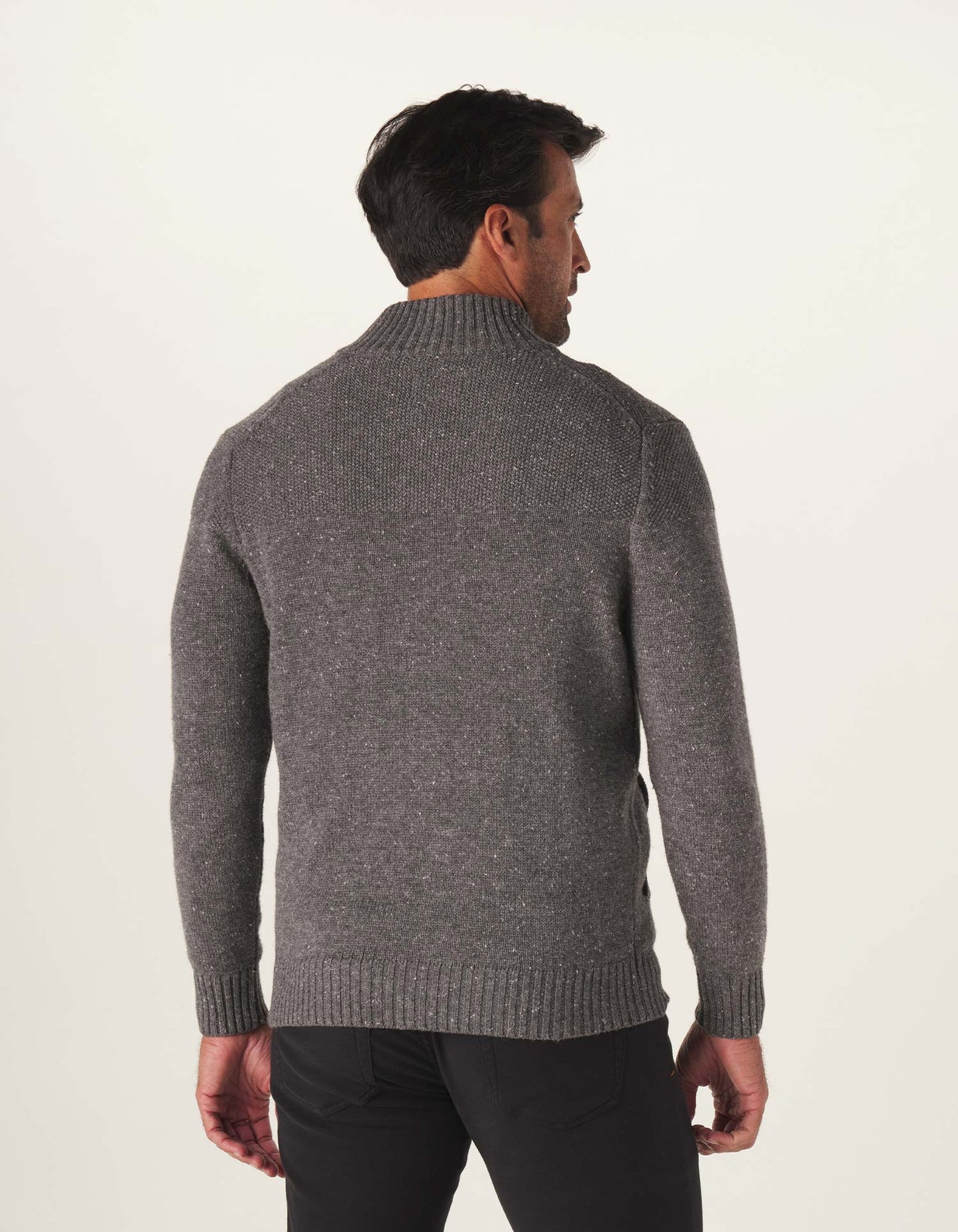 Seawool Nep Cardigan in Grey