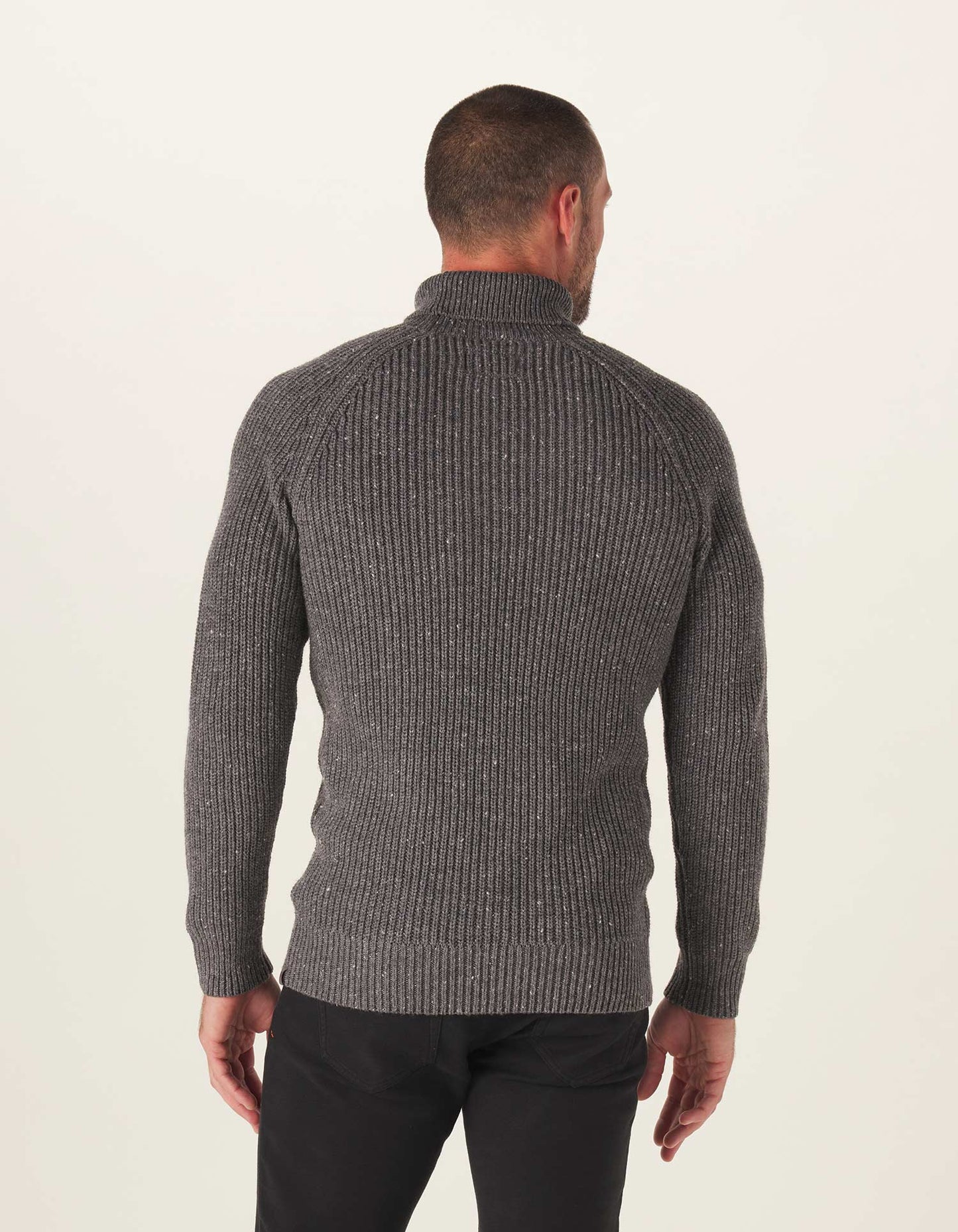 Seawool Nep Turtleneck in Grey