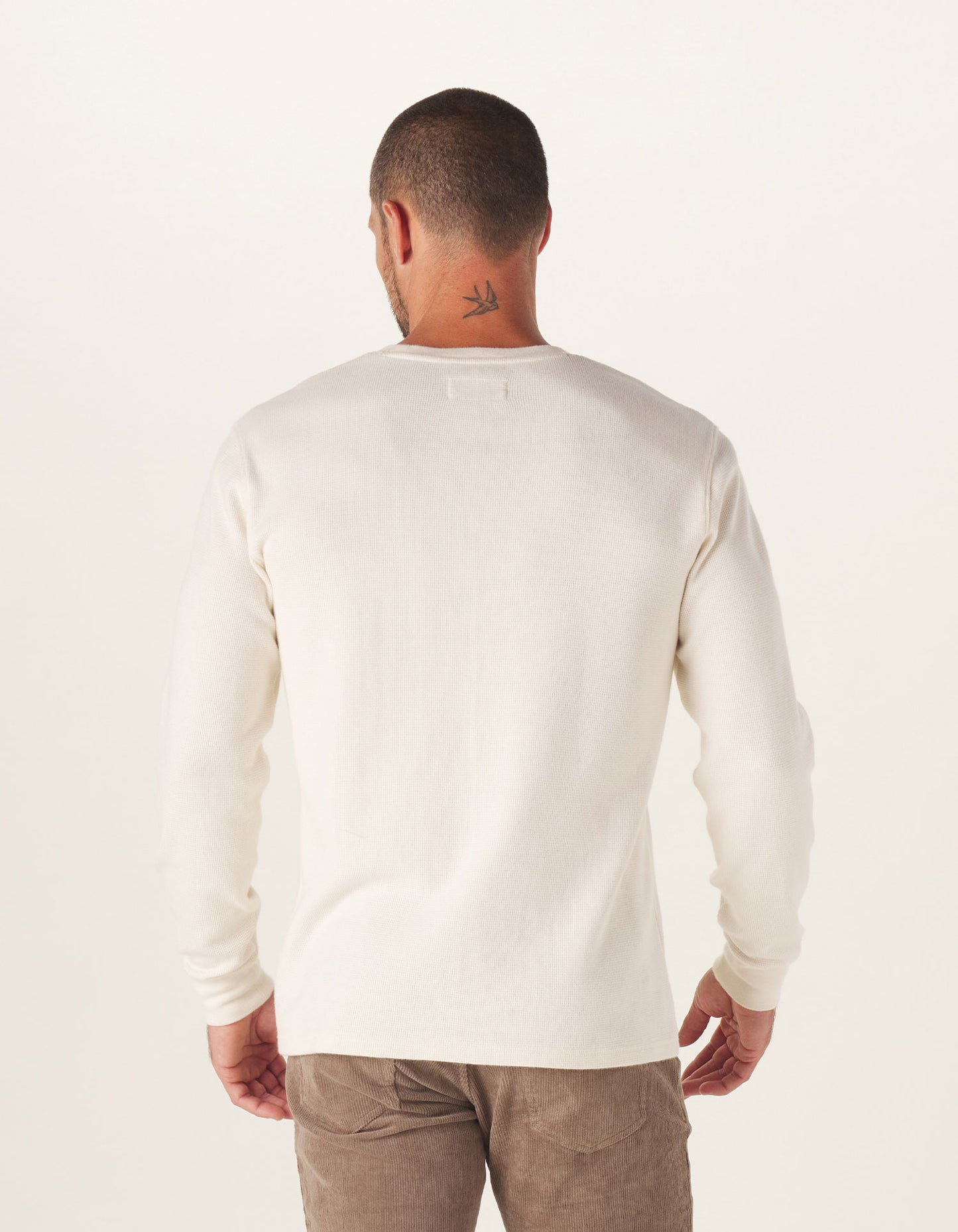 Vintage Thermal Crew in Ivory