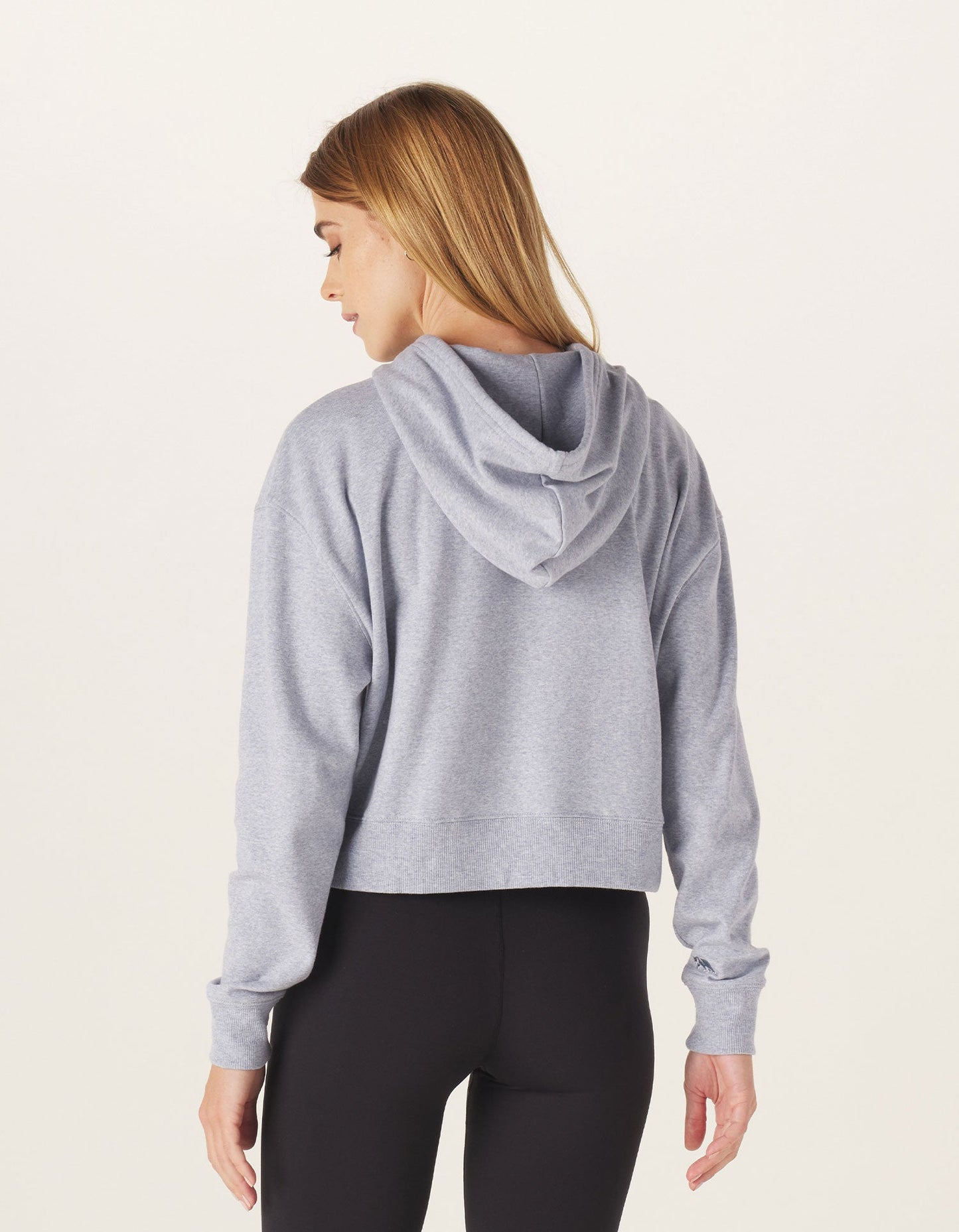 Puremeso Cropped Hoodie in Blue Fog