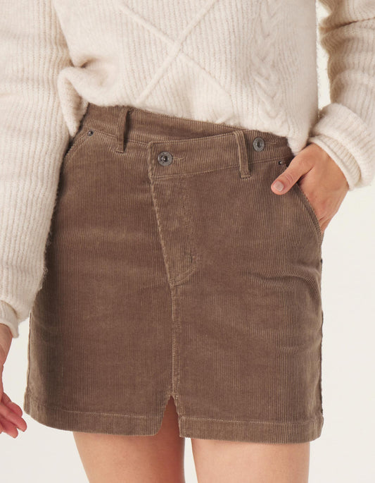 Cord Skirt in Taupe