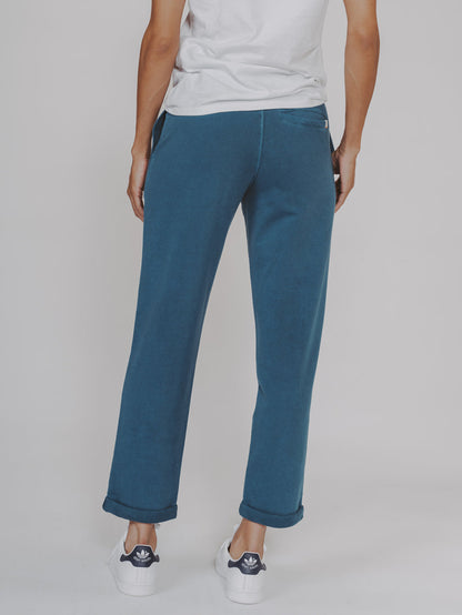 Classic Terry Looped Sweatpant in Teal