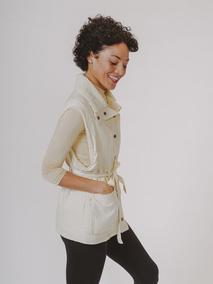 Utility Vest in Ivory