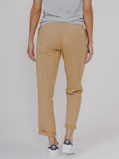 Classic Terry Looped Sweatpant in Camel