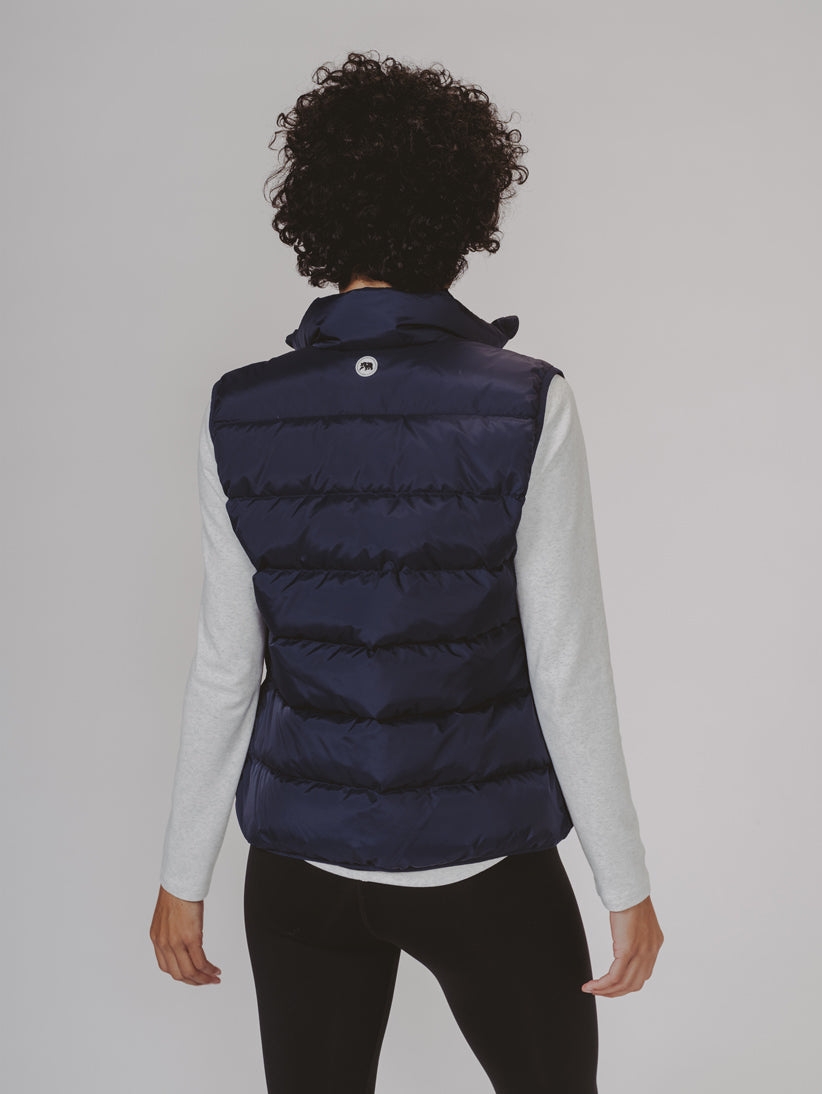 Women's Puffer Vest in Navy