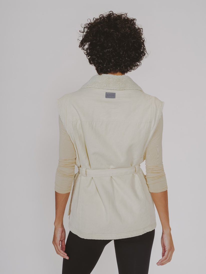 Utility Vest in Ivory