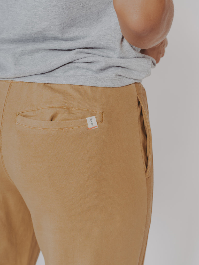 Classic Terry Looped Sweatpant in Camel