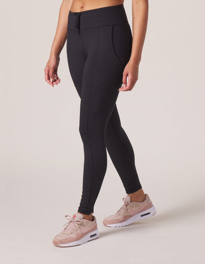 Drawcord Legging in Black