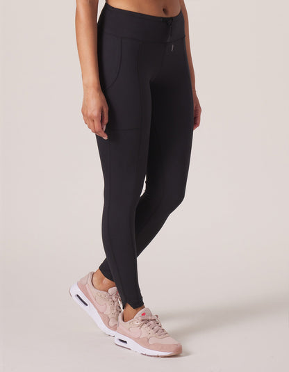 Drawcord Legging in Black