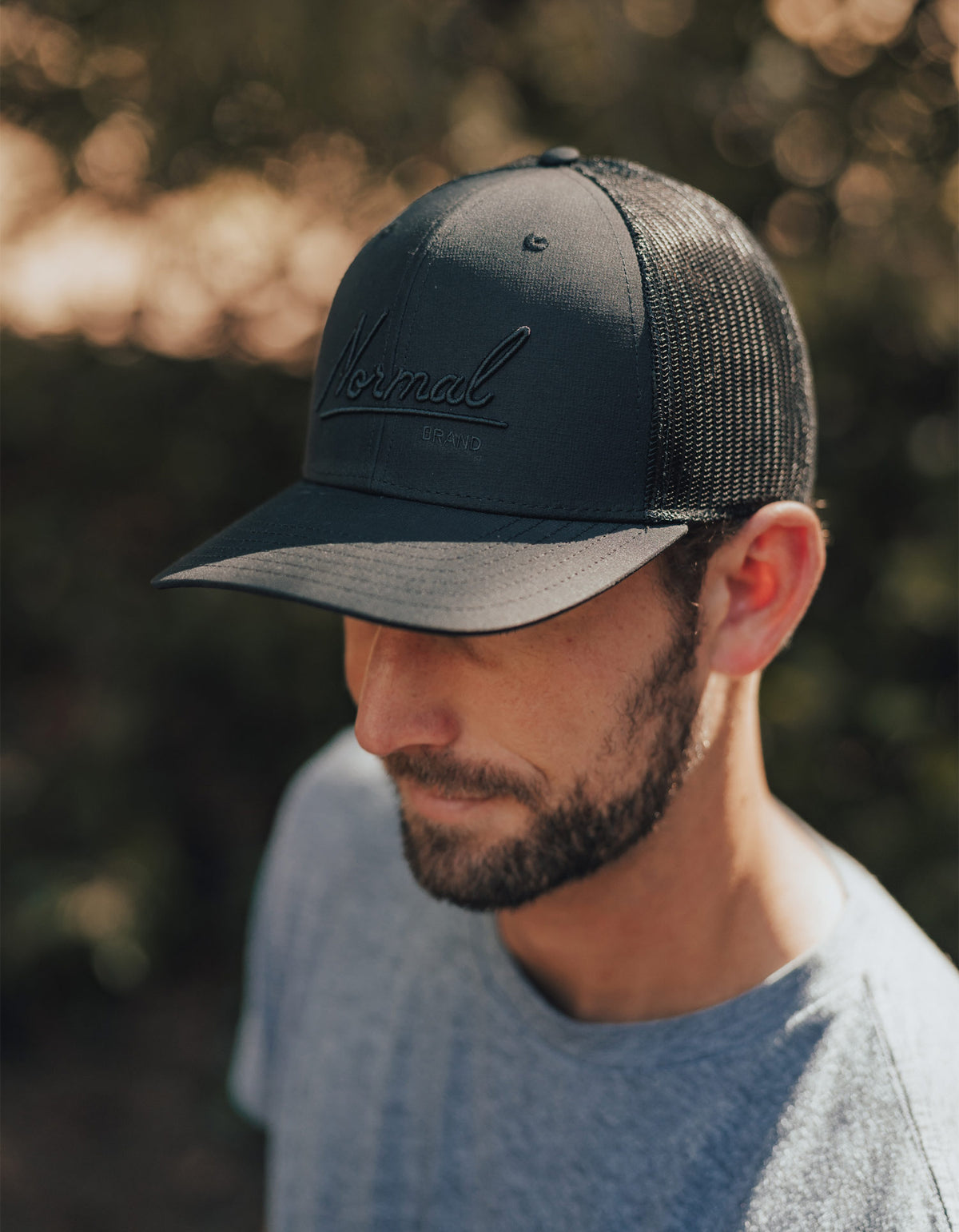 Normal Cap Normal Script Cap in Black – The Normal Brand