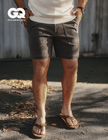 Comfort Terry Utility Short in Shadow