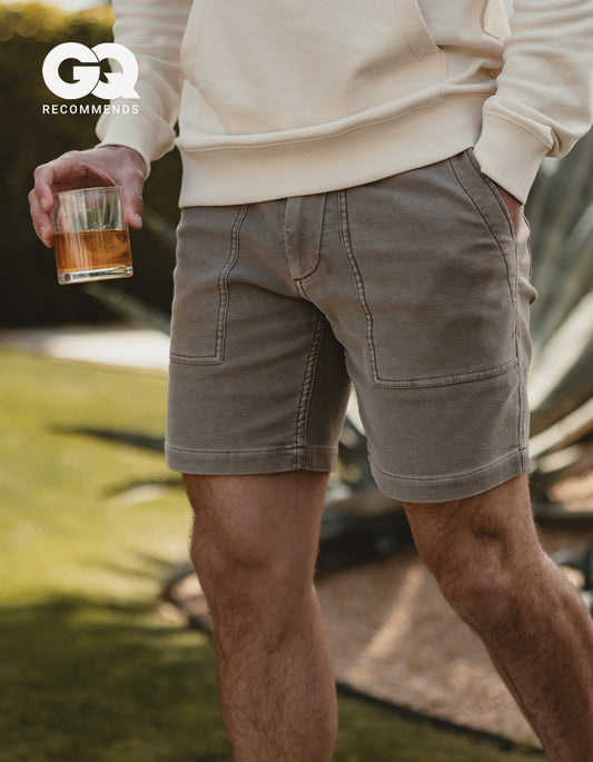 Comfort Terry Utility Short in Shadow