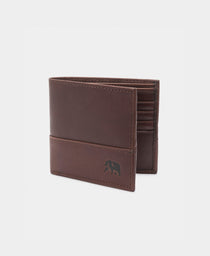 Leather Cash Wallet: Brown