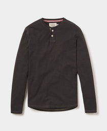 Puremeso Two Button Henley: Charcoal