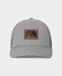 Leather Patch Dano Hat: Grey