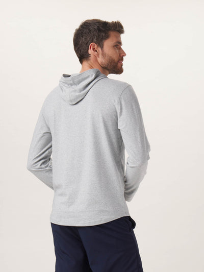 Active Puremeso Hoodie in Grey On Model from Back