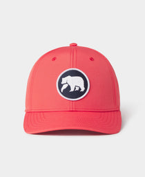 Circle Patch Performance Cap: Coral