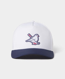 Birdy 5 Panel Hat: Cream