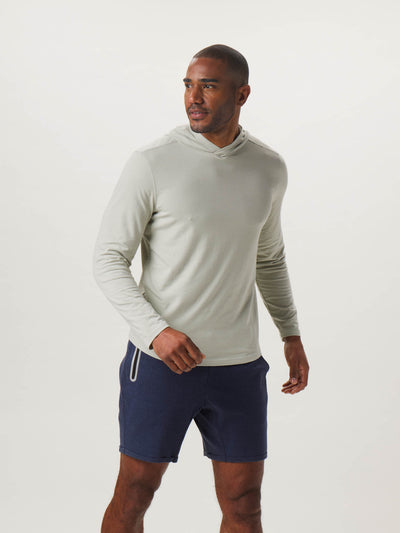 Active Puremeso Hoodie in Sage On Model from Front