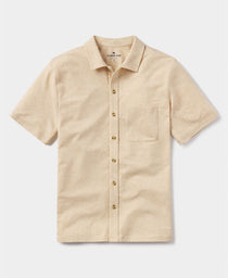 Active Puremeso Weekend Button Down: Iced Latte