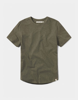 Legacy Jersey Perfect Tee in Olive Laydown