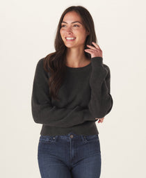 Collins Knit Crew: Charcoal