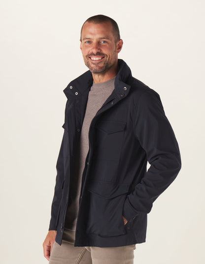 Bonded Shell Jacket in Navy